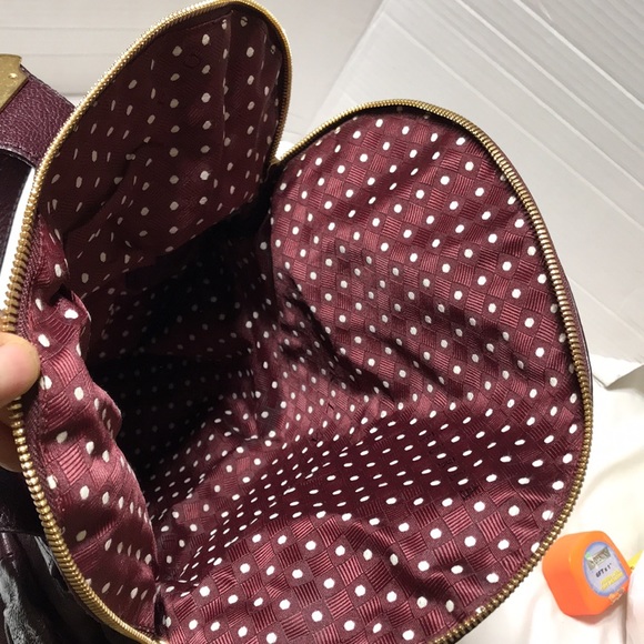 Furla leather satchel with multi compartments and aged bronze hardware. NWOT - Picture 15 of 16